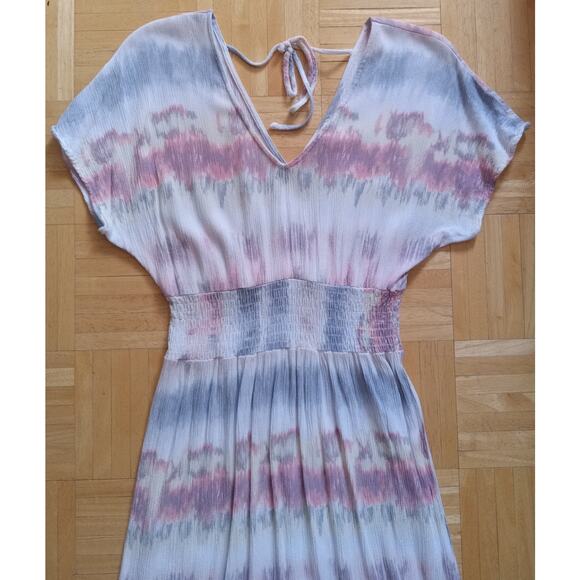 Bebop Tie Dye Short Sleeve Maxi Dress Size Medium - Picture 3 of 10